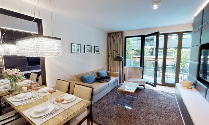 Timmendorfer Strand Apartment | Luxury vacation apartment 0.03 with balcony near the beach in Timmendorfer Strand