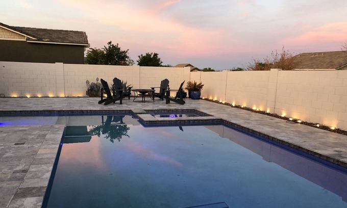 Verrado Main Street District House | Luxury Verrado home - private pool, walk to restaurants, shops, golf and hiking