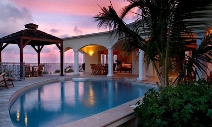 Dawn Beach Estates Villa | Luxury Villa w Spectacular Ocean Views, private pool/Hottub, Walk to Beach