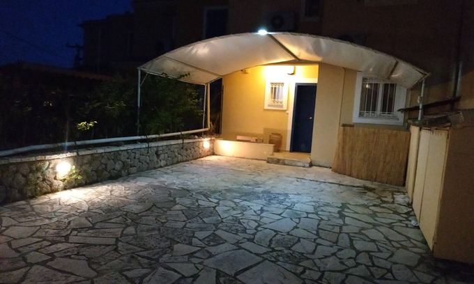 Corfu Villa | Luxury villa with garden ,barbecue and parking with automatic gate for 4-5 cars