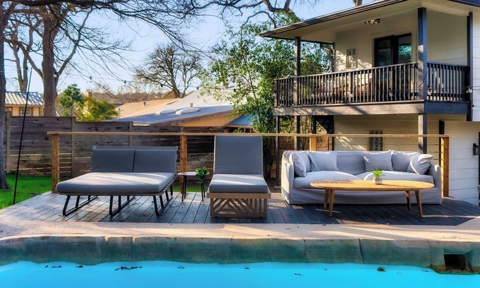 Barton Hills House | Luxury Zilker Home Pool Hot Tub and 2 Kitchens!