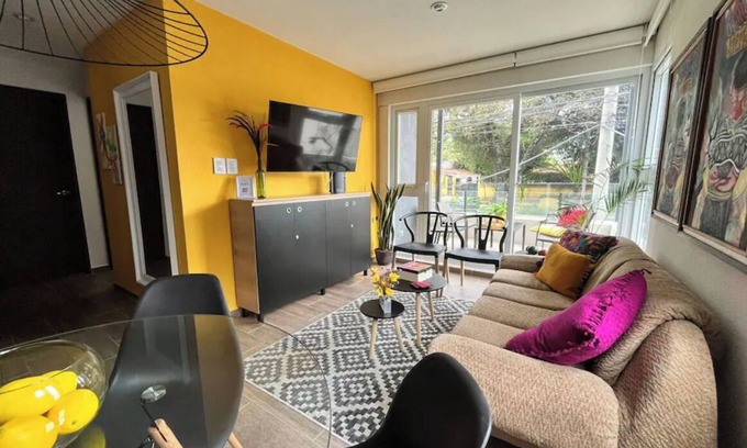 Zona 7 House | M109 Acogedor apartamento para 4 huéspedes con gimnasio