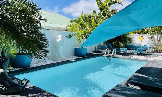 Rambaud Villa | MAGNOLIA, friendly villa just a few steps from Orient Bay beach!