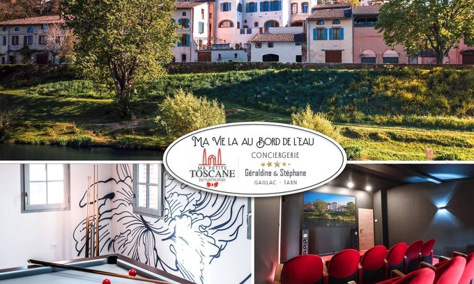 Gaillac House | Ma Vie là au bord de l'eau - Swimming pool, Spa, Fitness room - Games - Cinema