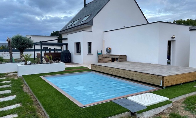 Pluneret House | Magnificent contemporary house, quiet, close to everything - 8 people