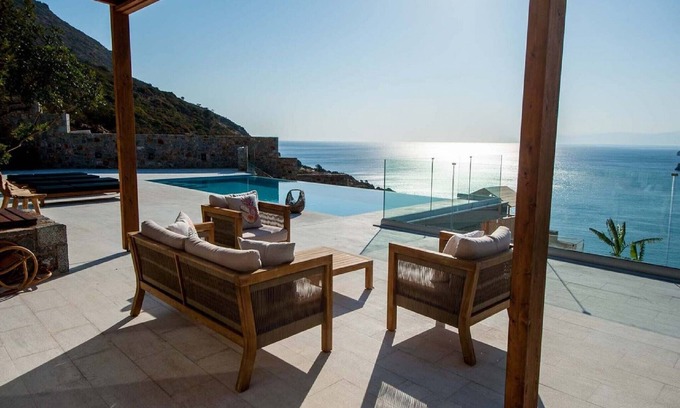Elounda Villa | Magnificent Crete Villa | Villa Iris | 6 Bedrooms | Direct Access to Beach |.