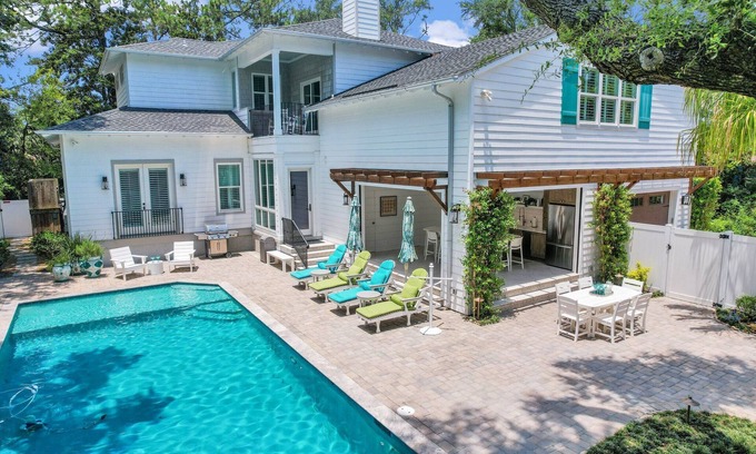 East Beach House | Magnificent East Beach Home! Heated Pool, 5BR/5.5BA Sleeps 16