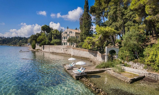 Kontokali Villa | Magnificent Seafront Corfu Villa | 5 En-Suite Bedrooms | The Durrells House | Historic Elegance &.