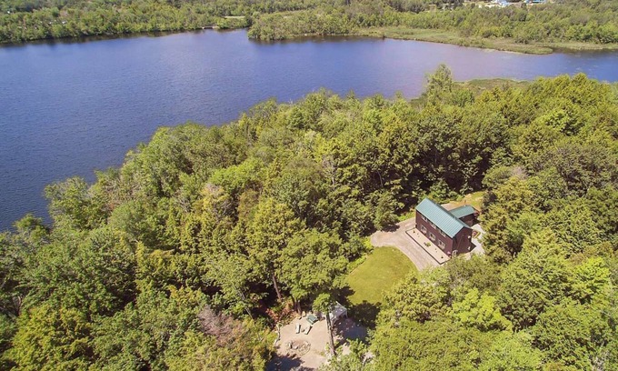 Newport House | Maine Lakefront 9 Acre Island Getaway -Vehicle Accessible -Rent an Island !