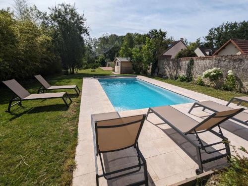 Aulnay-la-Riviere House | Maison familiale avec piscine privée chauffée, près de Pithiviers et Fontainebleau, à 1h30 de Paris - FR-1-590-438