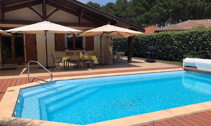 Messanges Villa | Maison Moderne à Messanges avec Piscine Chauffée, Proche Plage, Idéale Famille, Classée 3* - FR-1-239-629
