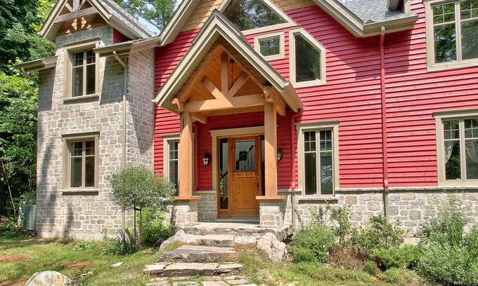 Mont-Tremblant Ski Chalet | Maison Rouge Luxury waterfront cottage in Tremblant