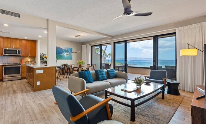 Wailea Condo | Makena Surf B202 - Beachfront Platinum Condo; Gorgeous Ocean & Crater Views.