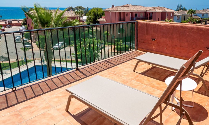 Puerto de la Duquesa Apartment | Manilva Garden 2308 Pool & Sea View