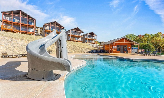 Indian Point Cabin | March Sale! Lakefront Cabin directly on Table Rock Lake: w/Pool+Hot Tubs