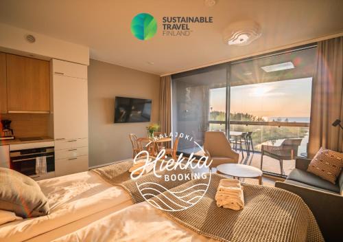 Kalajoki Apartment | Marina Chalets Studios by Hiekka Booking - sisältää liinavaatteet ja loppusiivouksen