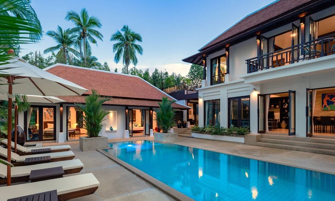 Bophut Villa | Marvellous Villa Matisse With Beach Access, Private Pool, Sea View and Garden