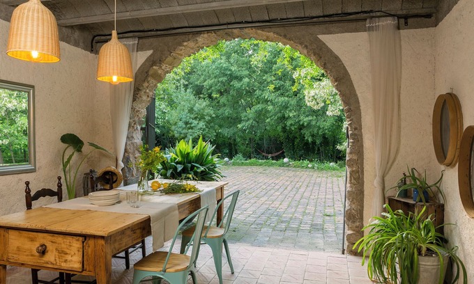 Sant Marti Vell Other | Masia 'El Celler - Can Bonet' with Mountain Views, Shared Pool and Wi-Fi