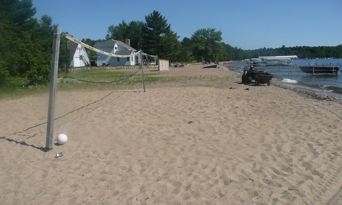 Crosslake Cabin | Massive Swimming Beach w Volleyball! Cabin, Huge Game Room. Book Early for 2025!