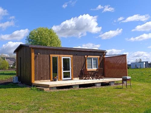 Ikskile House | Meadow view cabin with Optional Sauna & Hot Tub