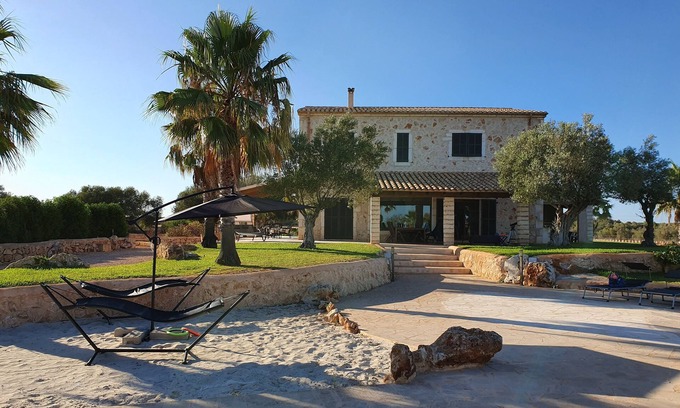 Cala Santany House | Mediterranean Finca Can 66 Palmeras with panoramic views in a quiet location in Santanyi