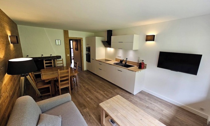 Megeve Apartment | Megève- 50m2 Rochebrune 2 CH (renovated May 2024) balcony