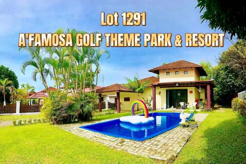 Alor Gajah Villa | Melaka AFamosa Resort D'amour Comfortable and Healing With Theater Projector Private Villa With Garden View Swimming Pool Seasonal Christmas Theme