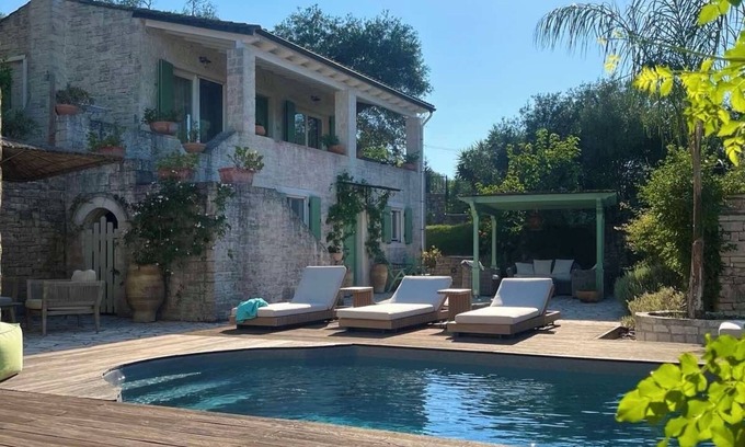 Kourteika Villa | MELITI traditional stone villa in Fontana AMA 00000458591