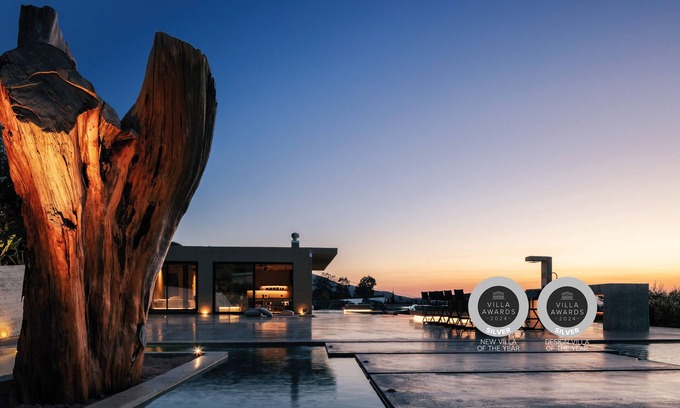 Tsikalaria Villa | Mesmerising sea views, 50m2 heated pool, high-end home cinema, minimal design