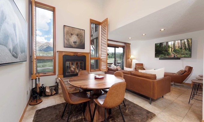 Purgatory Condo | Mid Century Modern Condo - Deck with Great Views - Heated Pool