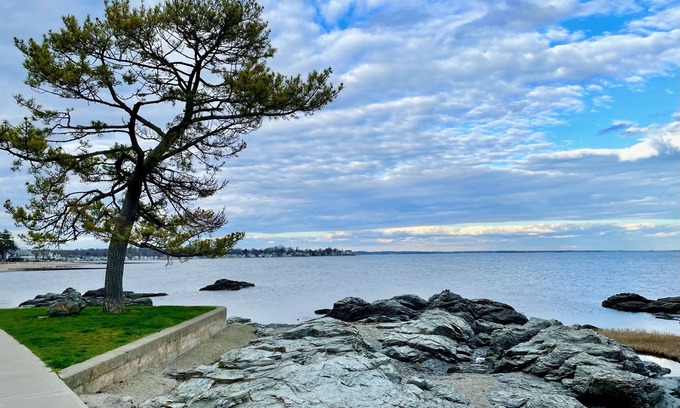 Milford House | Milford Beach Home: View of Water & Steps to Beach