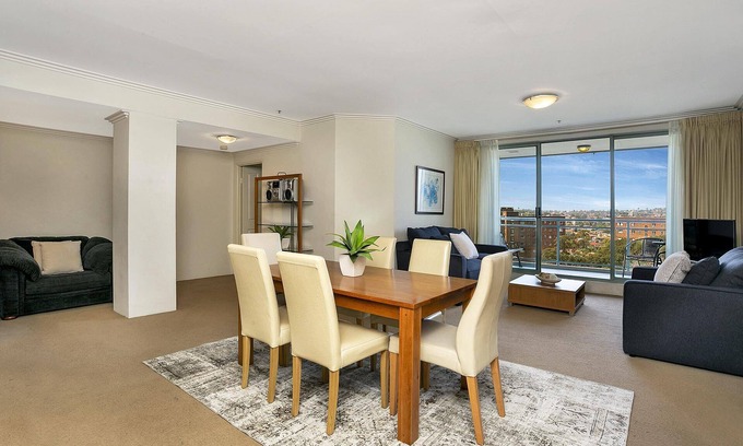 Milsons Point Apartment | Milsons Point- ALF49 Alfred St (south) - Penthouse-Style 2BR with Harbour Views Parking by Milsons Point Station