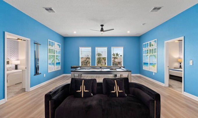 Melbourne Beach House | Mimosa Manor | Brand-New Beachfacing Villa w PVT Pool, Theater, Arcade, & More