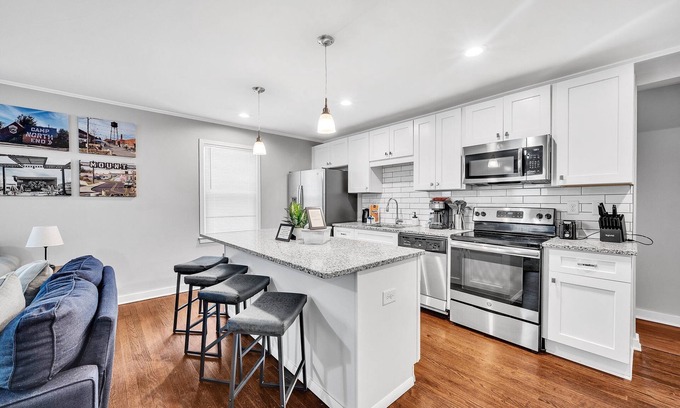 Charlotte House | Mini Golf & Bocce Court w/Outdoor BBQ - less than 1 mile from Camp North End