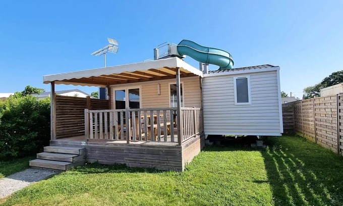 Saint-Molf House | Mobil-Home ELEGANCE 4 Zimmer 6 Personen + TV + 2 Badezimmer