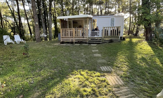 Camiers House | Mobile Home à Camiers Niché Dans une Forêt de Pins de 20 Hectares