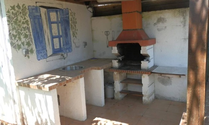 Pornic Apartment | Mobile home in camping pool