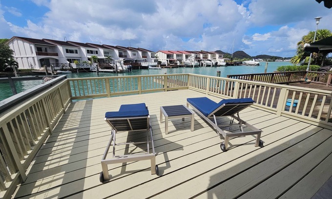 Jolly Harbour Condo | Modern 2 Bdr Waterfront Villa in Jolly Harbour Sleeps 5