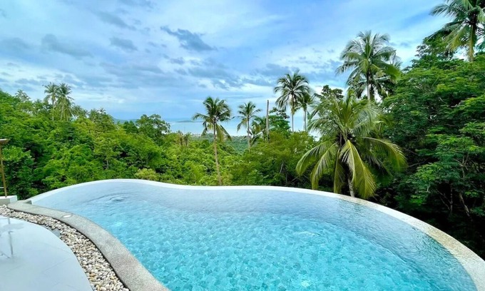 Maret Villa | Modern 2-bedroom villa near Chaweng with infinity pool, sea views, and modern amentities