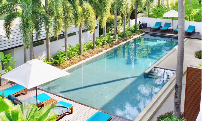 Choeng Mon Apartment | Modern 2BR+3BA Condo Near Beach Pools, Gym & Fast 1Gbps Internet