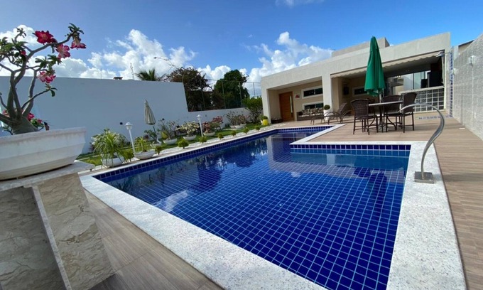 Barra do Jacuipe House | Modern 4-bedroom house Pool and barbecue area