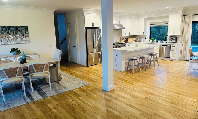 Mattituck House | Modern 4Bedroom Farmhouse w/Heated Saltwater Pool in Mattituck close to beaches