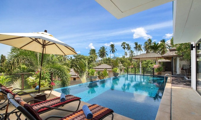 Plai Laem Villa | Modern 4BR Oceanview Villa | Bophut Beach