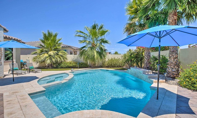 Palm Valley House | Modern Azure Home w/Beautiful Patio, Pool & Spa!