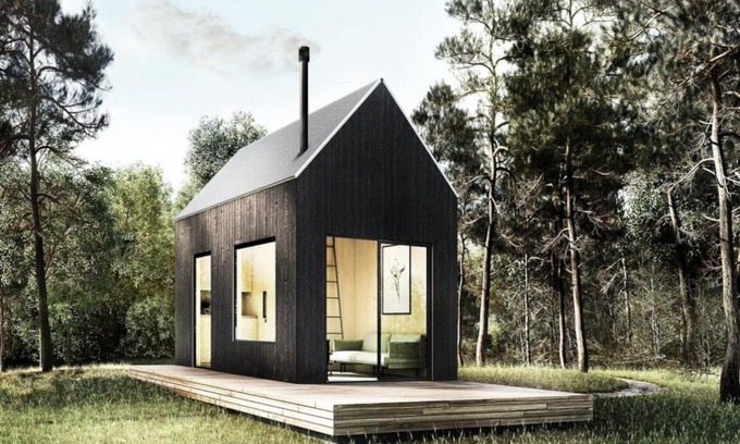Oakwood House | Modern Barn House Bliss Cabin 7