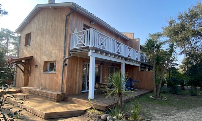 Labenne-Ocean House | Modern Beach House in Labenne Océan: 3BR, Garden, 200m to Beach