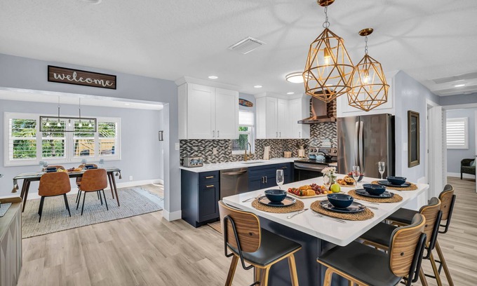 Indian Rocks Beach House | Modern Beach Getaway – Newly Remodeled, Hammock, Patio & Stroll to Shoreline