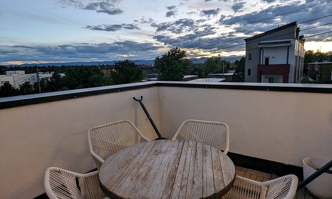 West Colfax House | Modern, bright 2 bedroom house w/an extra office, roof deck and mountain views