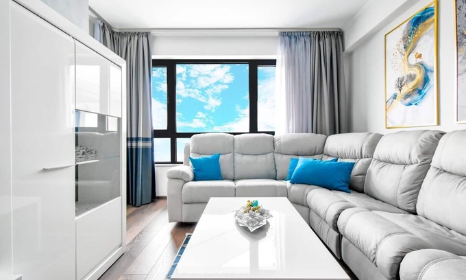 Plovdiv Apartment | Modern Building: Terrace, AC, Parking, Kitchen
