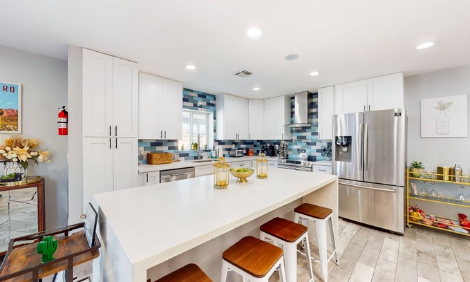 Scottsdale Estates Nine House | Modern delight with private pool, putting green, Ping-Pong, firepit, & BBQ